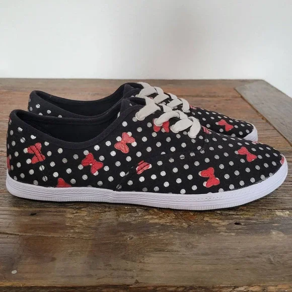 Minnie Mouse Fashion Lace Up Fashion Sneakers - Picture 1 of 10